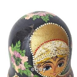 Hand Painted Russian 10 Piece Nesting Doll