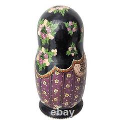 Hand Painted Russian 10 Piece Nesting Doll