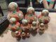 Hand Painted Russian Nesting Doll 10 Pcs. (great Condition!)