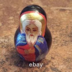 Hand Painted and Signed Russian Orthodox Nesting Doll Set 10 Gorgeous Pieces
