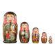 Hand Painted Nesting Dolls Matryoshka 5 Pcs Set Fairy Tale 6'' (15cm) #mt021