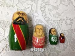 Handpainted High End Set of 10pc Nesting Dolls-Russia's Political Figures 13.5in