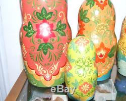Handpainted One of a Kind 19pcs. RUSSIAN NESTING DOLL YOUNG MERCHANT
