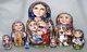 Handpainted Only One 7p Russian Nesting Doll Little Girl Withall Pets, Chmelyova