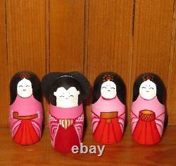 Hina Matsuri Japan's Girls' Day KOROBEINIKI 8 nesting dolls signed Nikitina ART