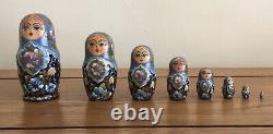 Incredible Vintage Ceprueb Nocag 8 Piece Matryoshka Russian Nesting Dolls Signed