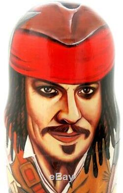 JOHNNY DEPP Jack Sparrow Gellert Grindelwald Sweeney Todd Russian nesting doll 5
