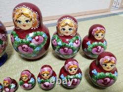 Japan Matryoshka Dolls Set of 15 Russian Nesting Dolls Collectible Decorative