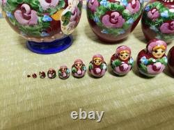 Japan Matryoshka Dolls Set of 15 Russian Nesting Dolls Collectible Decorative