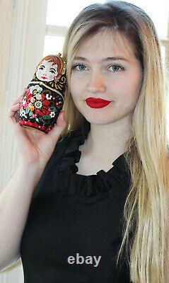 Judith Leiber Nesting Doll Russian Matryoshka Crystal Minaudiere Clutch Purse