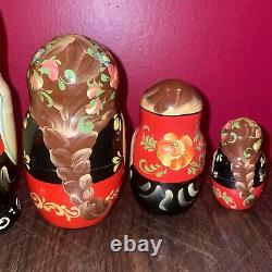 Kueb Russian Nesting Dolls Matryoshka set 5 Hand Painted Top Quality Beautiful