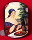 Kustodiev Merchant Wife Papier Mache Russian Hand Painted Lacquer Box Signed Art