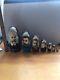 Large 8 Signed Russian Leaders Nesting Dolls 7 Piece Set