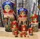 Large Matryoshka Doll Set Handmade And Painted Fairy Tail 10 Pieces Russian