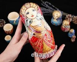 Limited edition matryoshka Russian nesting dolls Gift for women Empress dress