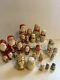 Lot Of Vintage Wooden Nesting Dolls