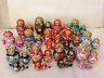 Lot Of 18 New Hand Painted Russian Nesting Doll Matryoshka Sets 5 Piece Each