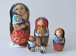 Lullaby Nesting Doll / Matryoshka Set of 5 (Russian Collection Sacramento) Sale