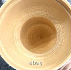 MATRYOSHKA Nesting Dolls Wood Black w Red & Gold Flowers 12 Pieces