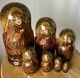 Matryoska Russian Handmade Wood Nesting Doll 7 Piece Signed Ivanova