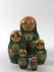 Made In Russia Ermakoba Matryoshka Babushka Nesting Dolls Set Of 5 Vintage