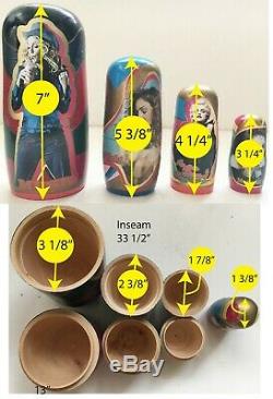 Madonna Russian Nesting Dolls Limited Edition Collectors Set, 2302/5000, Pre-own