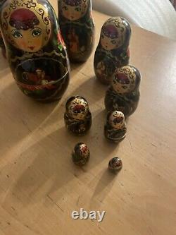 Magic Russian Fairy Tales Fine Art Matryoshka Nesting Doll, 10 total