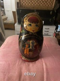 Magic Russian Fairy Tales Fine Art Matryoshka Nesting Doll, 10 total