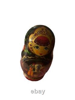 Magic Russian Fairy Tales Fine Art Matryoshka Nesting Doll, 10 total