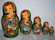 Magnificent Russian Nesting Matryoshka Dolls The Turnip Tale 5p Signed Chirful