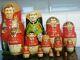 Manchester United 98/99 Winning Team Treble Russian Nesting Dolls Extremely Rare