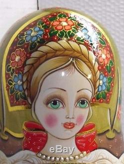 Matreshka, 15 pcs, 14, real, quality Palekh. Russian lacquer. One of a kind. Author