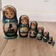 Matrioshka Tall Nesting Doll 7 Pcs Set St. Petersburg 9 Artist Signed Vintage