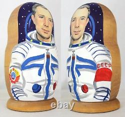 Matrioshka Unique Russian Nesting Doll Soviet Russian Astronauts Yuriy Gagarin