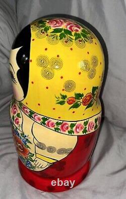 Matryoshka 13 Large Wooden Nesting Dolls PUSHKIN THEMED 20 PIECES Authentic