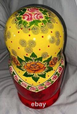 Matryoshka 13 Large Wooden Nesting Dolls PUSHKIN THEMED 20 PIECES Authentic