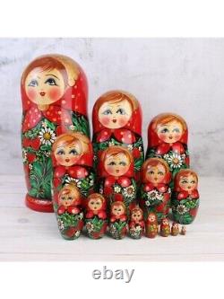 Matryoshka 15 dolls 34 cm (13) Wooden Nesting Doll