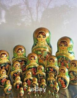 Matryoshka 30 in 1, Russian Nesting Doll, Original, 2003 by Matveeva Russia $2,000
