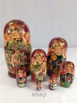 Matryoshka 7 Piece Set Russian Nesting Dolls Hand Painted