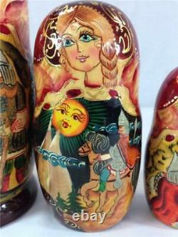 Matryoshka 7 Piece Set Russian Nesting Dolls Hand Painted