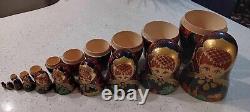 Matryoshka 9 Stack Russian Wooden Matryoshka