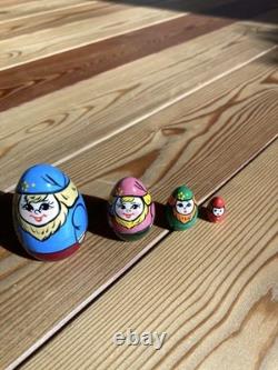 Matryoshka Cinderella Doll Hand-Painted Russian Nesting Doll Used