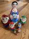 Matryoshka Cinderella Dwarf Hand-painted Russian Nesting Doll Used