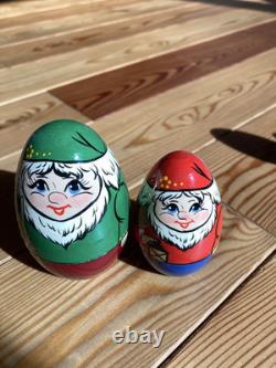 Matryoshka Cinderella Dwarf Hand-Painted Russian Nesting Doll Used