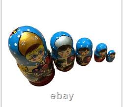 Matryoshka Handmade toy wooden toy hand-painted exclusive Russian nesting doll