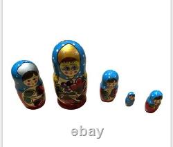 Matryoshka Handmade toy wooden toy hand-painted exclusive Russian nesting doll