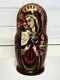 Matryoshka Icon Dolls Nested With Icons Of Virgin Mary & Christ 10