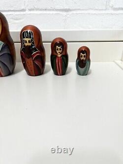 Matryoshka Icon Dolls Nested With Icons of Virgin Mary & Christ 10