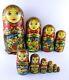Matryoshka Nesting Doll 10 10 Pc, Elaborate Carved Fairytale Set Russian 452