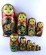Matryoshka Nesting Doll 10 10 Pc, Folk-art Fairytale Hand Made Set Russian 450